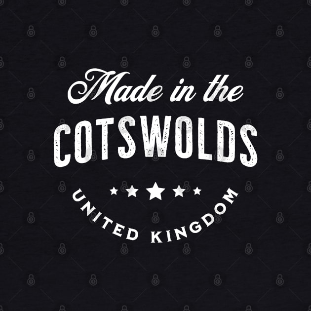 Made In The Cotswolds, UK - Vintage Logo Text Design by VicEllisArt